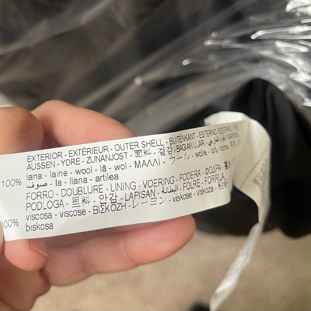 ZARA COAT 100% WOOL NWT - Picture 6 of 6